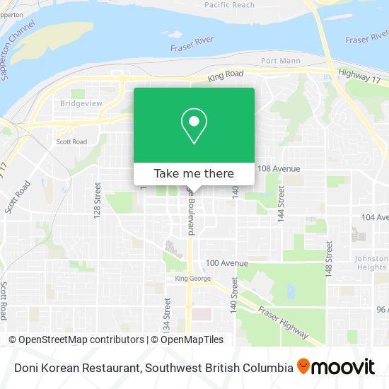 Doni Korean Restaurant plan