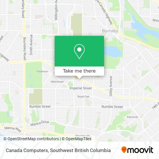 Canada Computers map