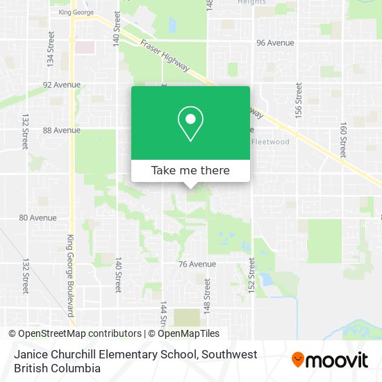 Janice Churchill Elementary School map