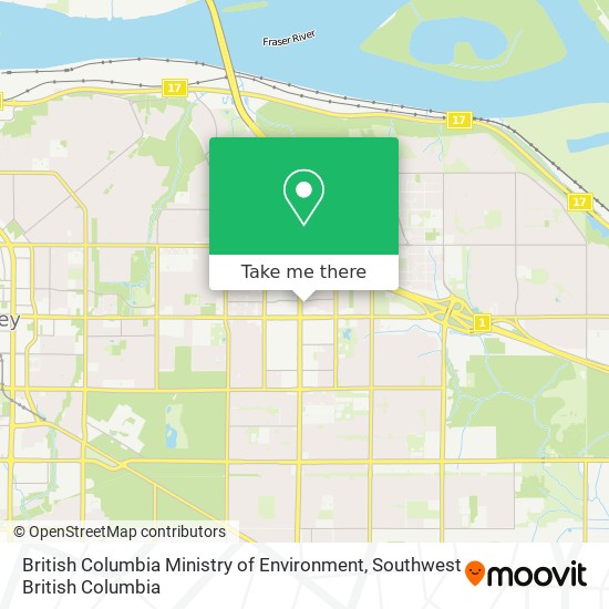 British Columbia Ministry of Environment map