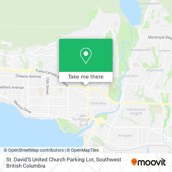 St. David’S United Church Parking Lot plan