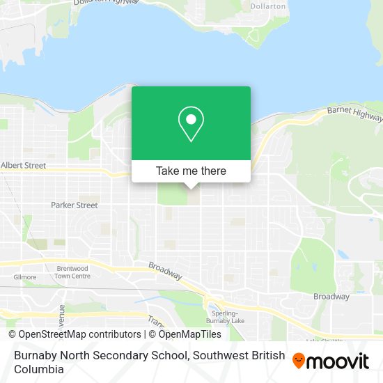 Burnaby North Secondary School map