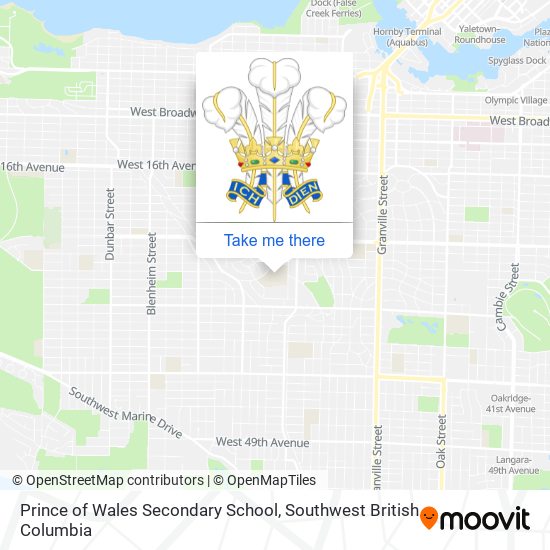 Prince of Wales Secondary School plan