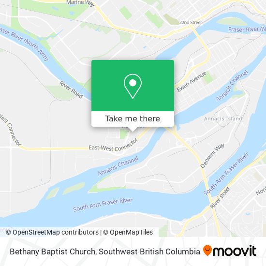 Bethany Baptist Church map