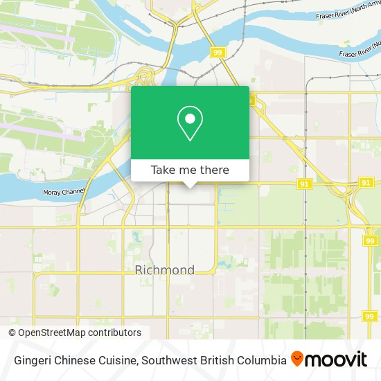 Gingeri Chinese Cuisine map