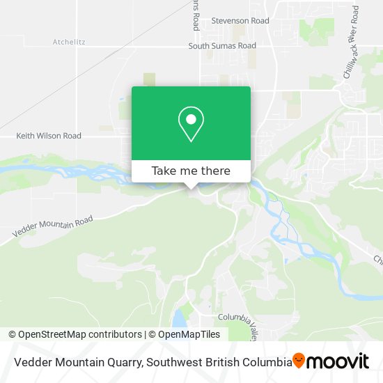 Vedder Mountain Quarry map