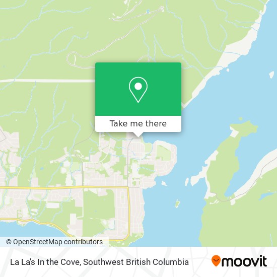 La La's In the Cove map