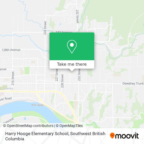 Harry Hooge Elementary School map