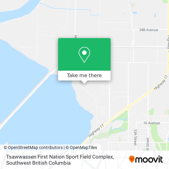 Tsawwassen First Nation Sport Field Complex map