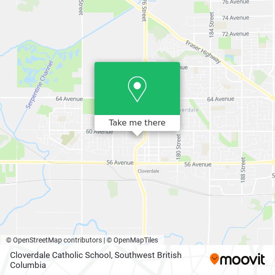 Cloverdale Catholic School map