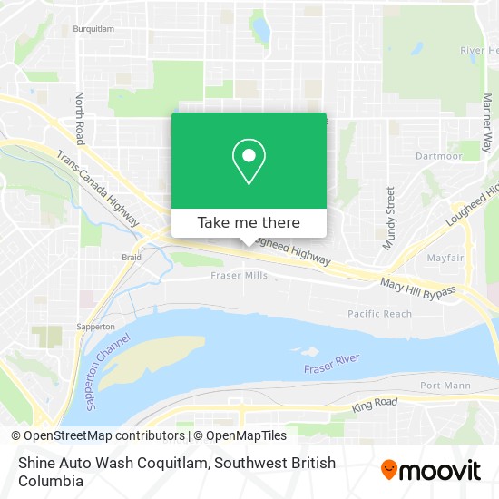 Shine Auto Wash Coquitlam map