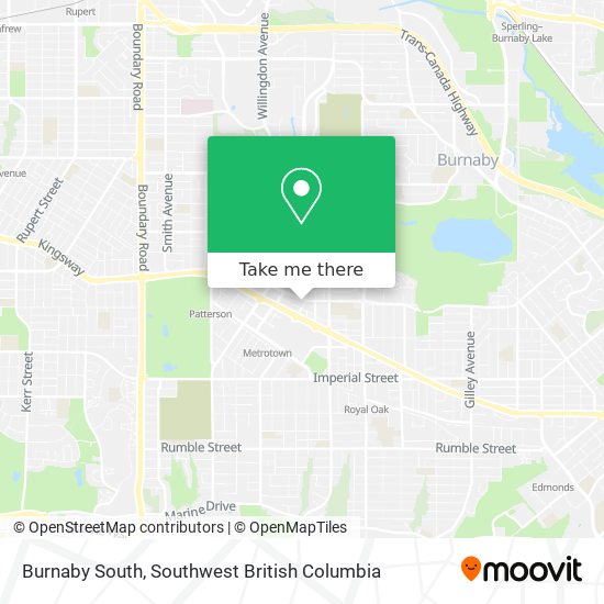 Burnaby South map