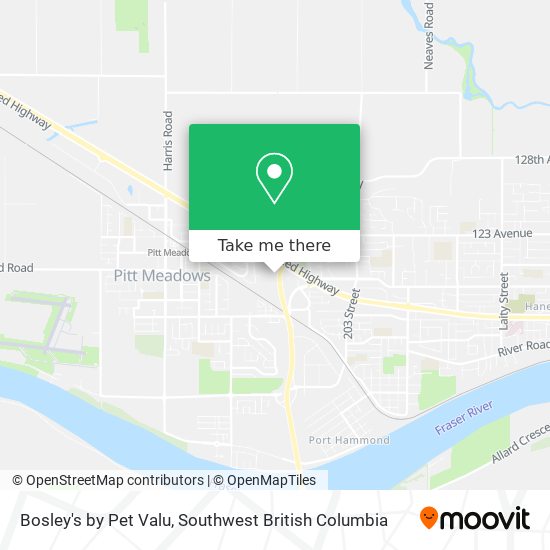 Bosley's by Pet Valu map