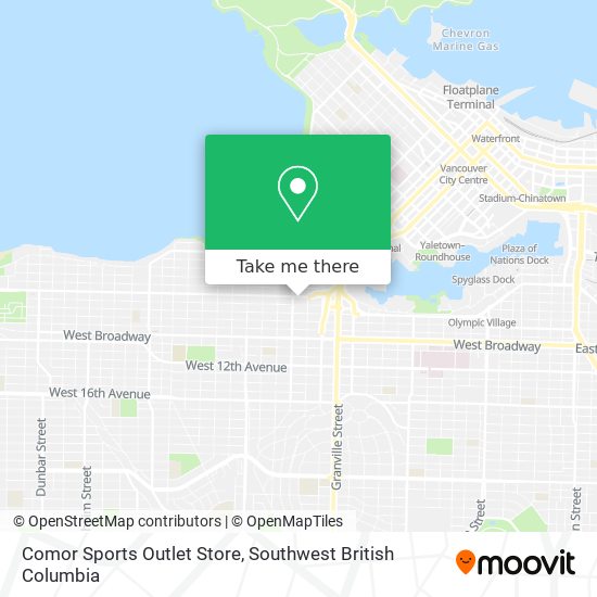 Comor Sports Outlet Store map