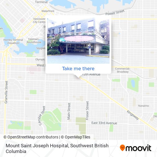 Mount Saint Joseph Hospital map