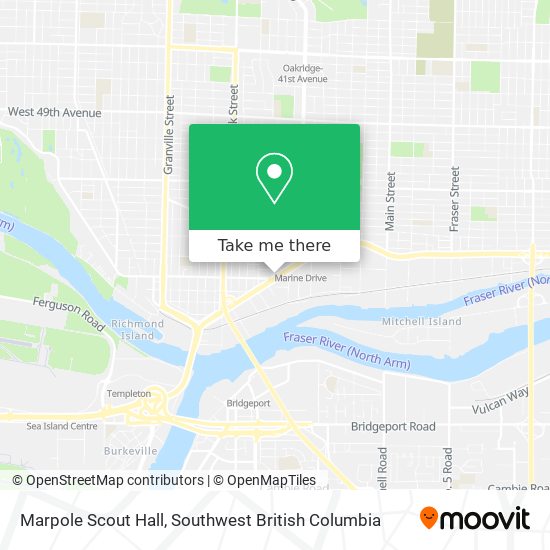 Marpole Scout Hall map