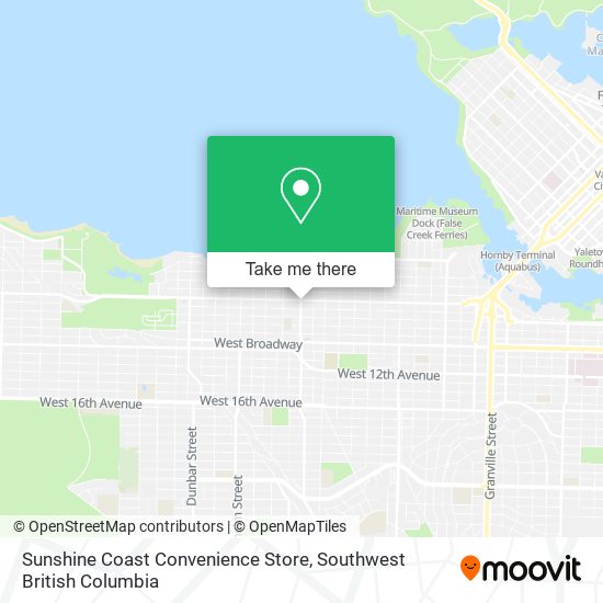 Sunshine Coast Convenience Store map
