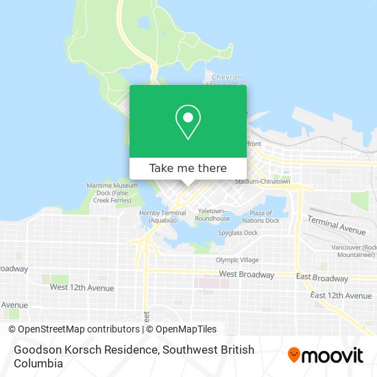 Goodson Korsch Residence map