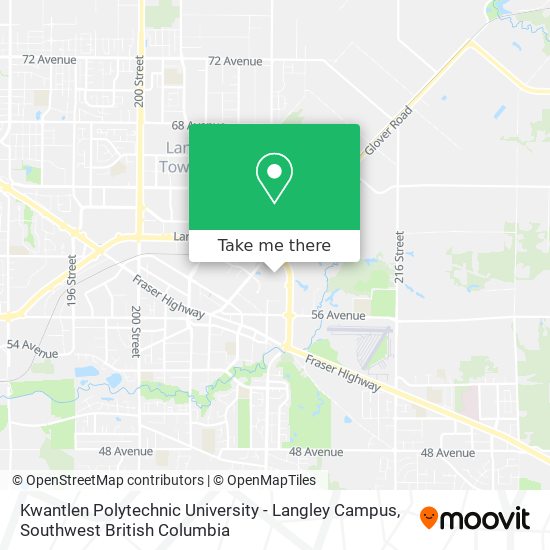 Kwantlen Polytechnic University - Langley Campus map