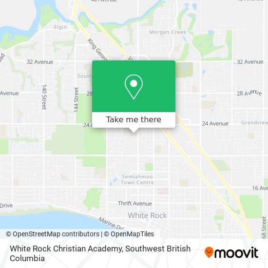 White Rock Christian Academy map
