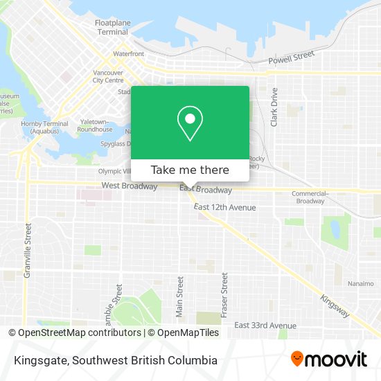 Kingsgate map