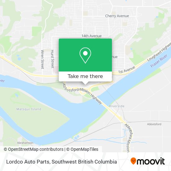 Lordco Auto Parts map