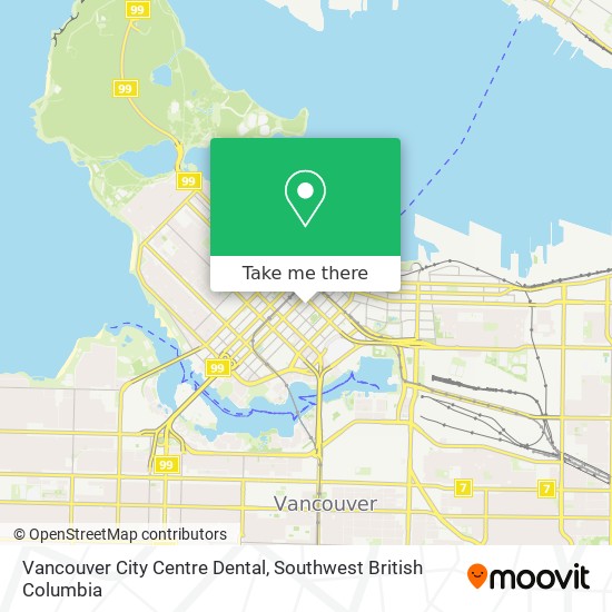 Vancouver City Centre Dental map
