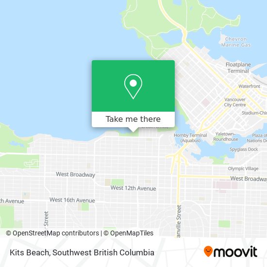 Kits Beach map