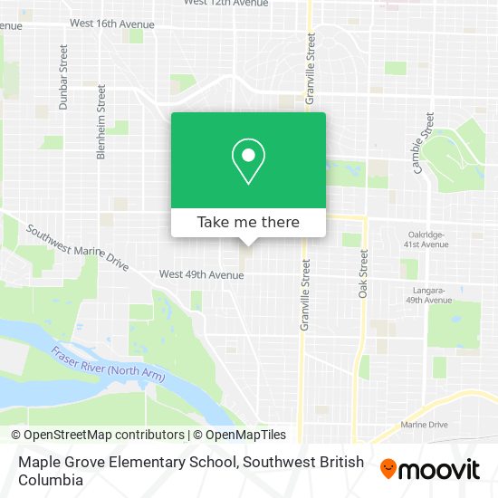 Maple Grove Elementary School map