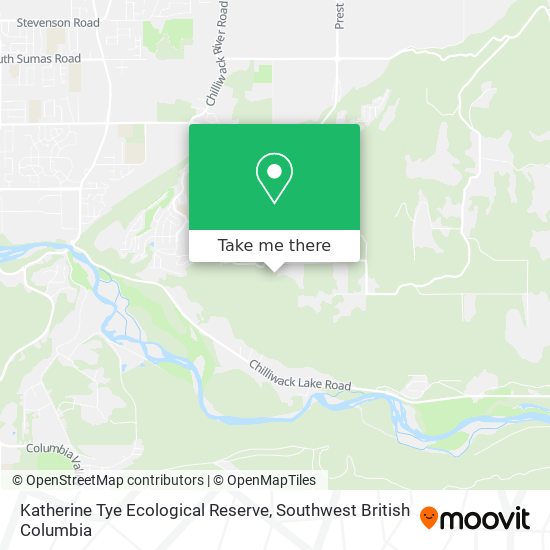 Katherine Tye Ecological Reserve map