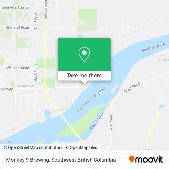 Monkey 9 Brewing map