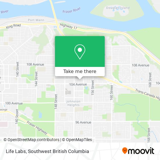 Life Labs map