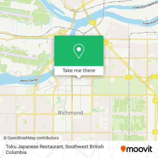 Toku Japanese Restaurant plan