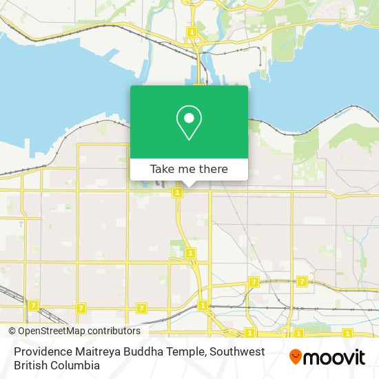 Providence Maitreya Buddha Temple map