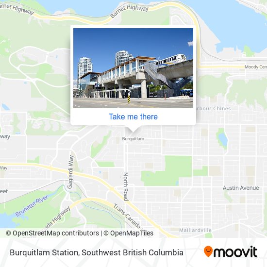 Burquitlam Station map