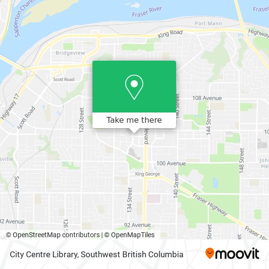 City Centre Library map