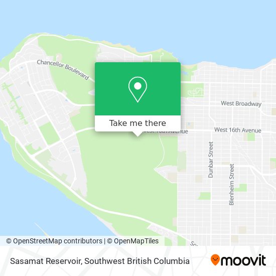 Sasamat Reservoir map