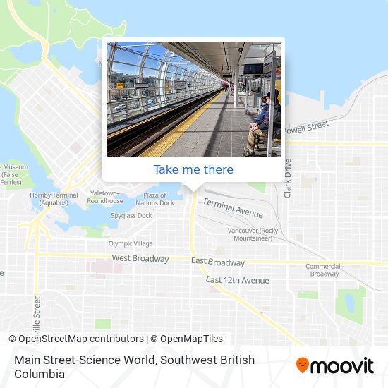 Main Street-Science World map