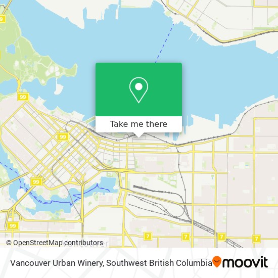 Vancouver Urban Winery map