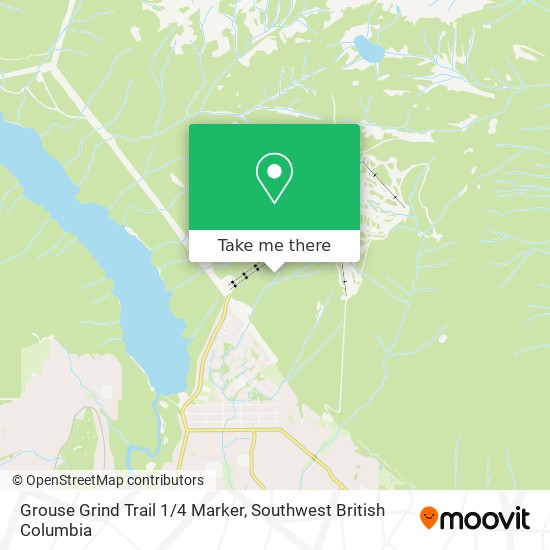 Grouse Grind Trail 1/4 Marker map
