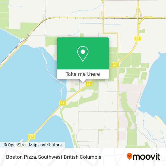 Boston Pizza map