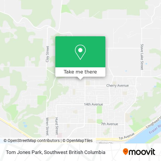 Tom Jones Park map