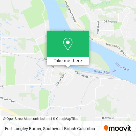 Fort Langley Barber map