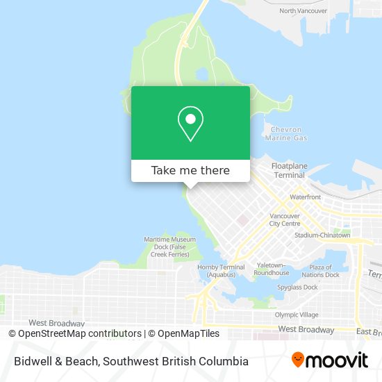 Bidwell & Beach map