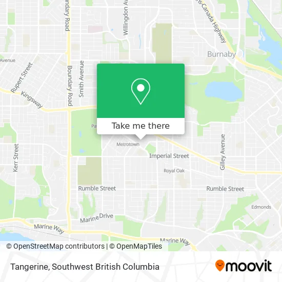 Tangerine map
