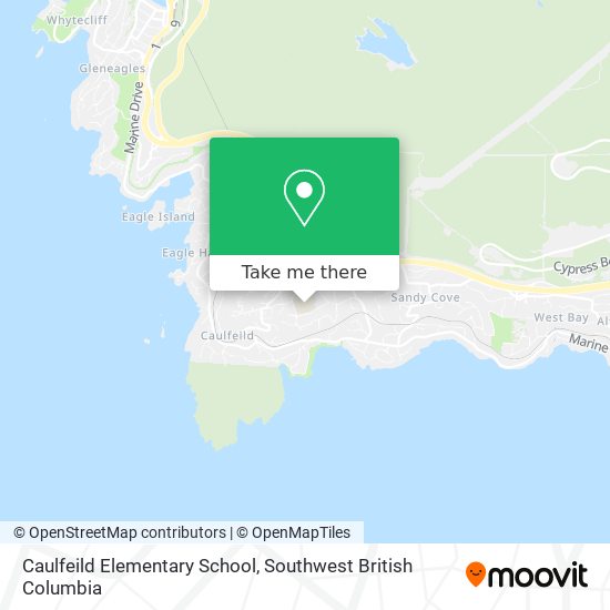 Caulfeild Elementary School map