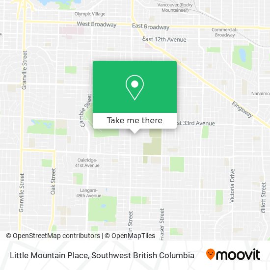 Little Mountain Place map