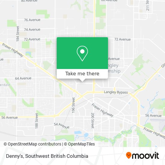 Denny's map