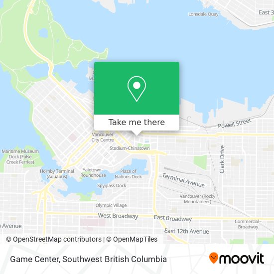 Game Center map
