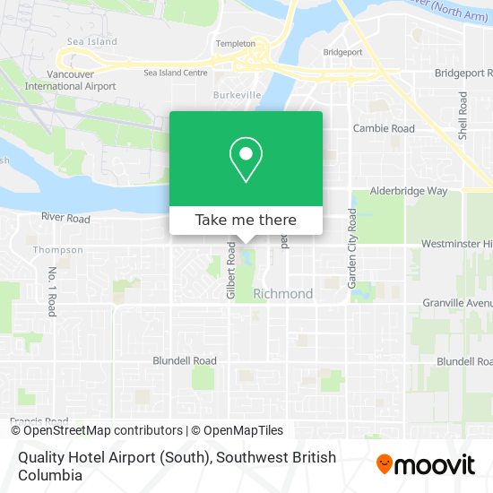 Quality Hotel Airport (South) map